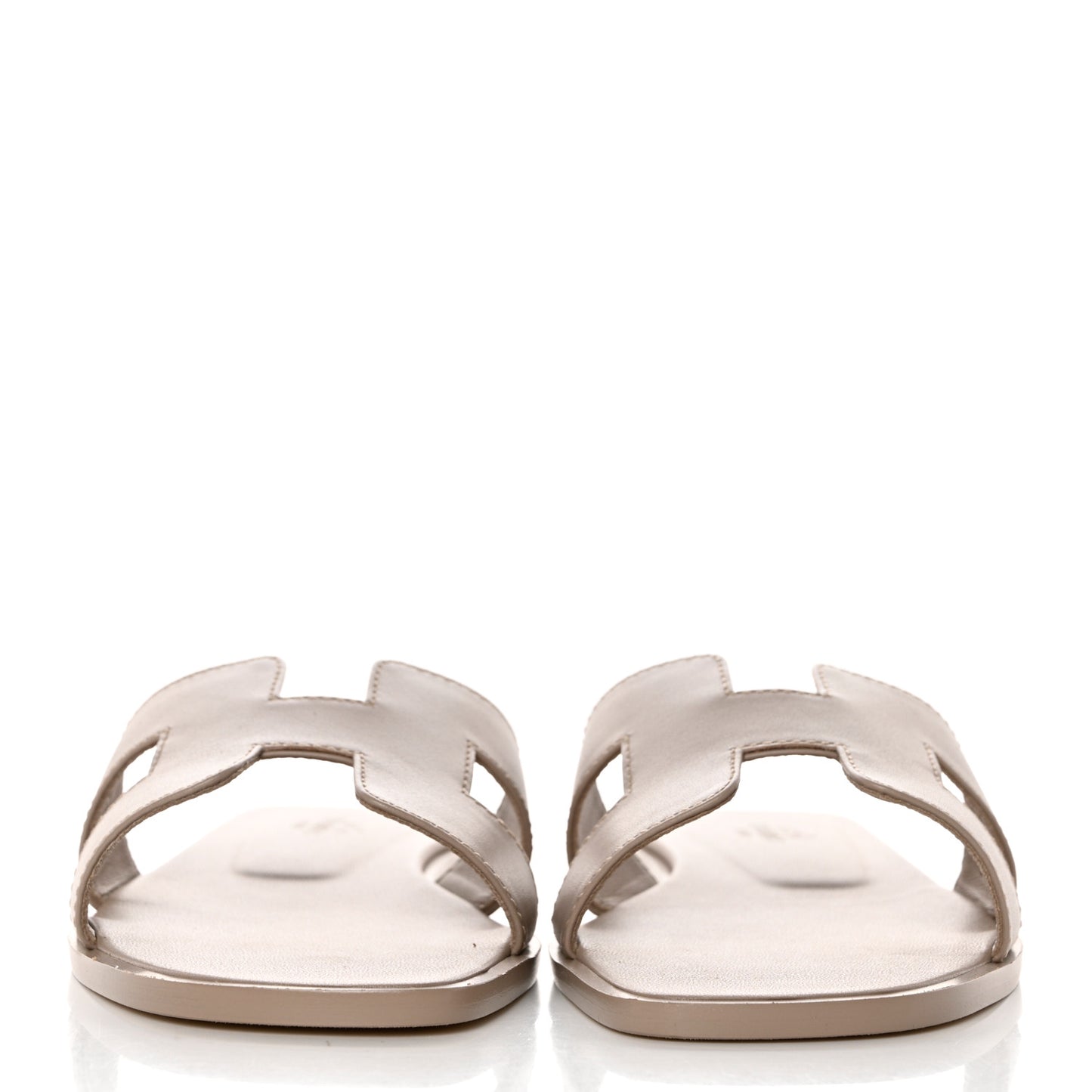 Box Calfskin Oran Sandals 37.5 Beige Mastic