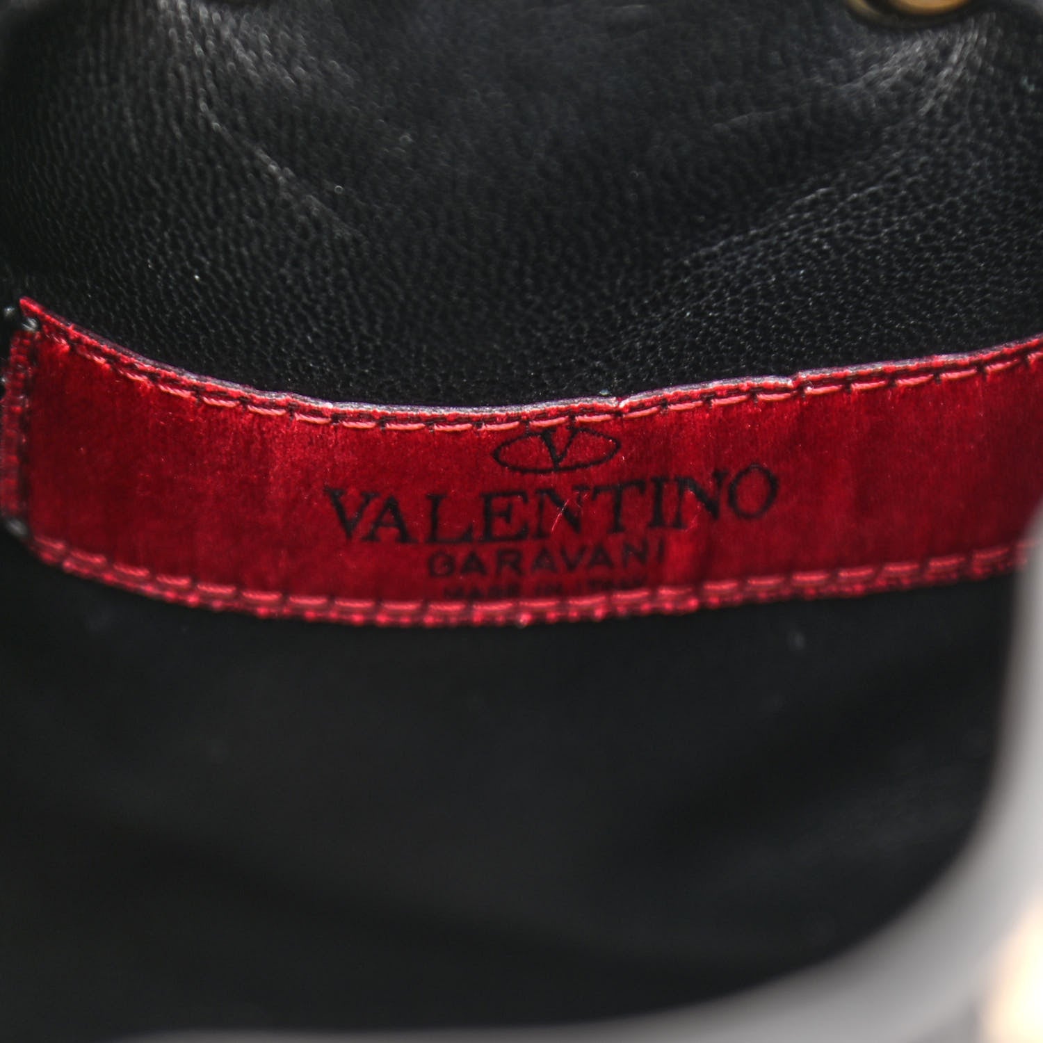 Valentino Garavani Nappa Mini Rockstud Spike Bucket Bag Black 6 of 9