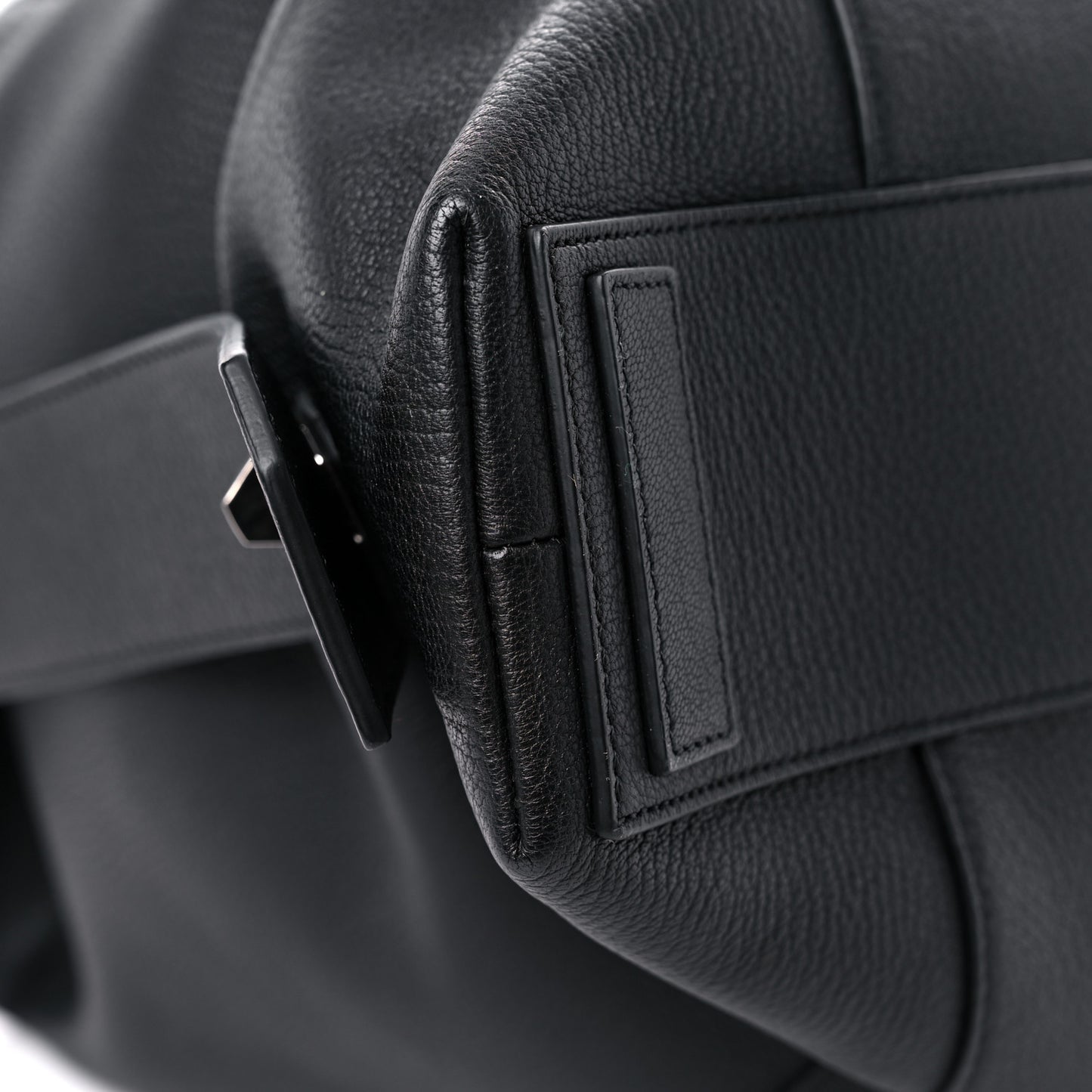 Sugar Goatskin Antigona Lock Duffel Bag Black