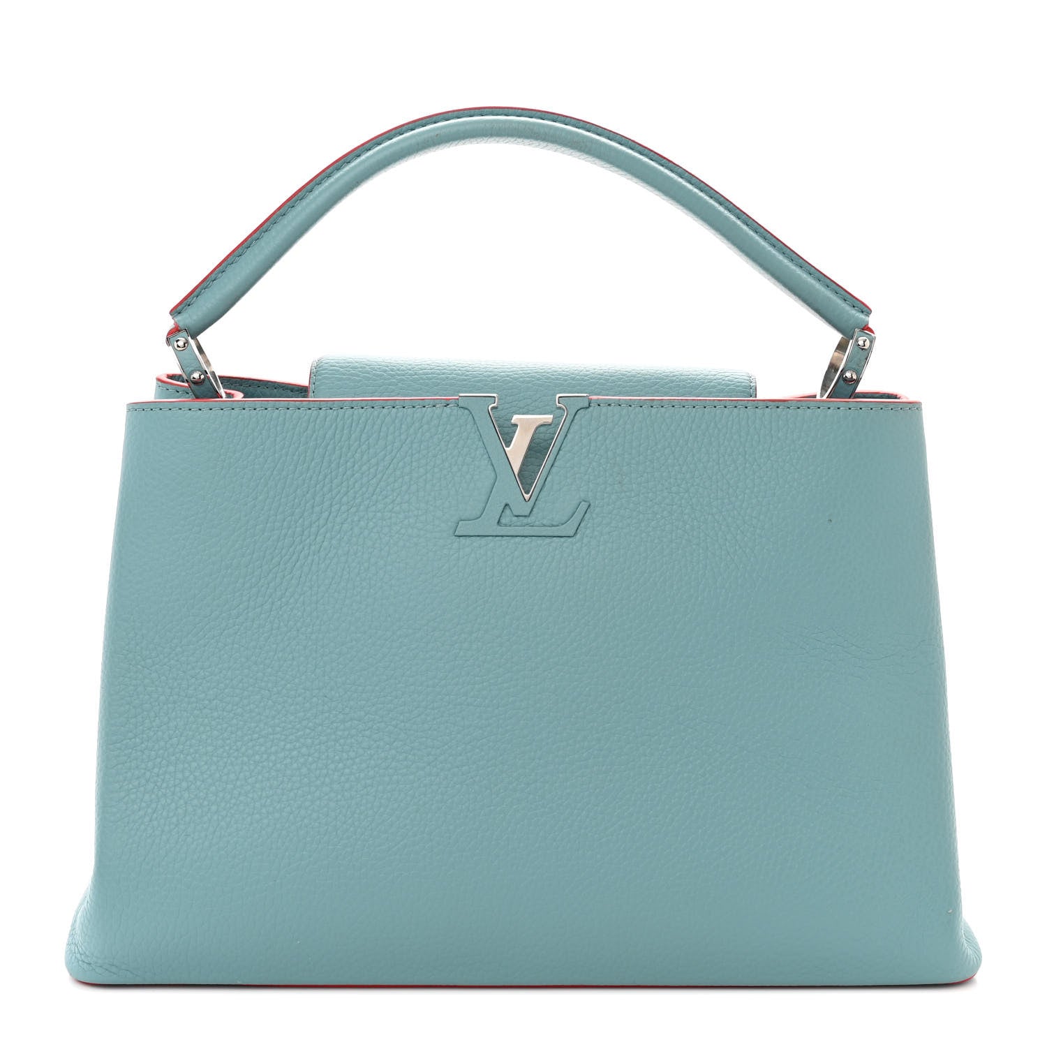 Louis Vuitton Taurillon Capucines GM Ciel Rubis 1 of 14