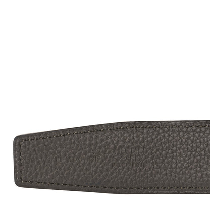 Hermes 135 Togo 32mm Guilloche H Belt 90 Black Etain 4 of 7