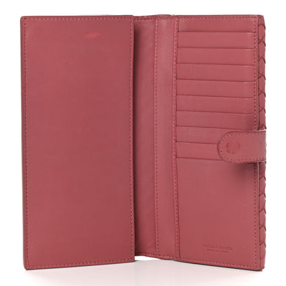 Bottega Veneta Nappa Intrecciato Continental Snap Wallet Corallo 5 of 15