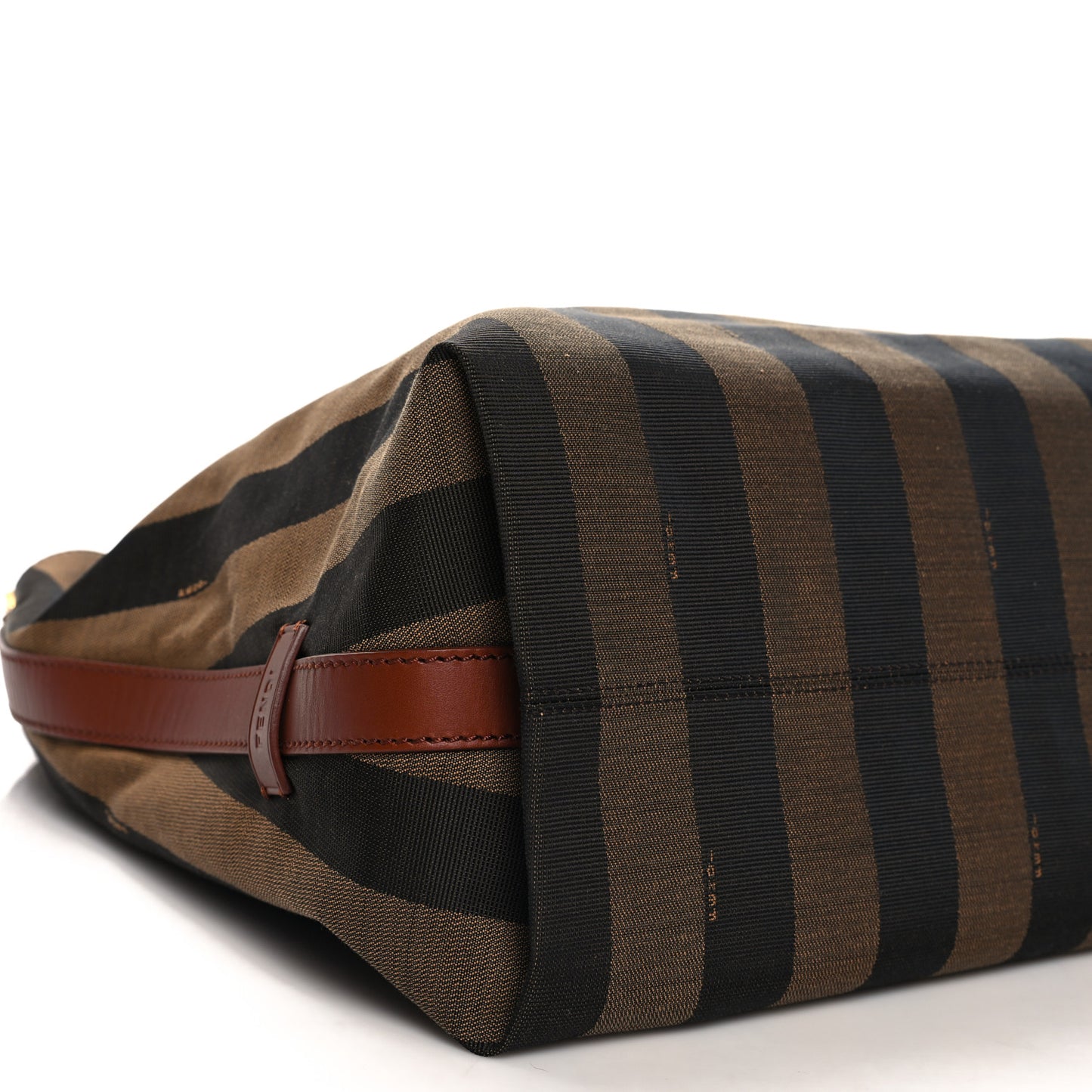 Pequin Cuoio Vegetale Large Hobo Tobacco Black Cuoio