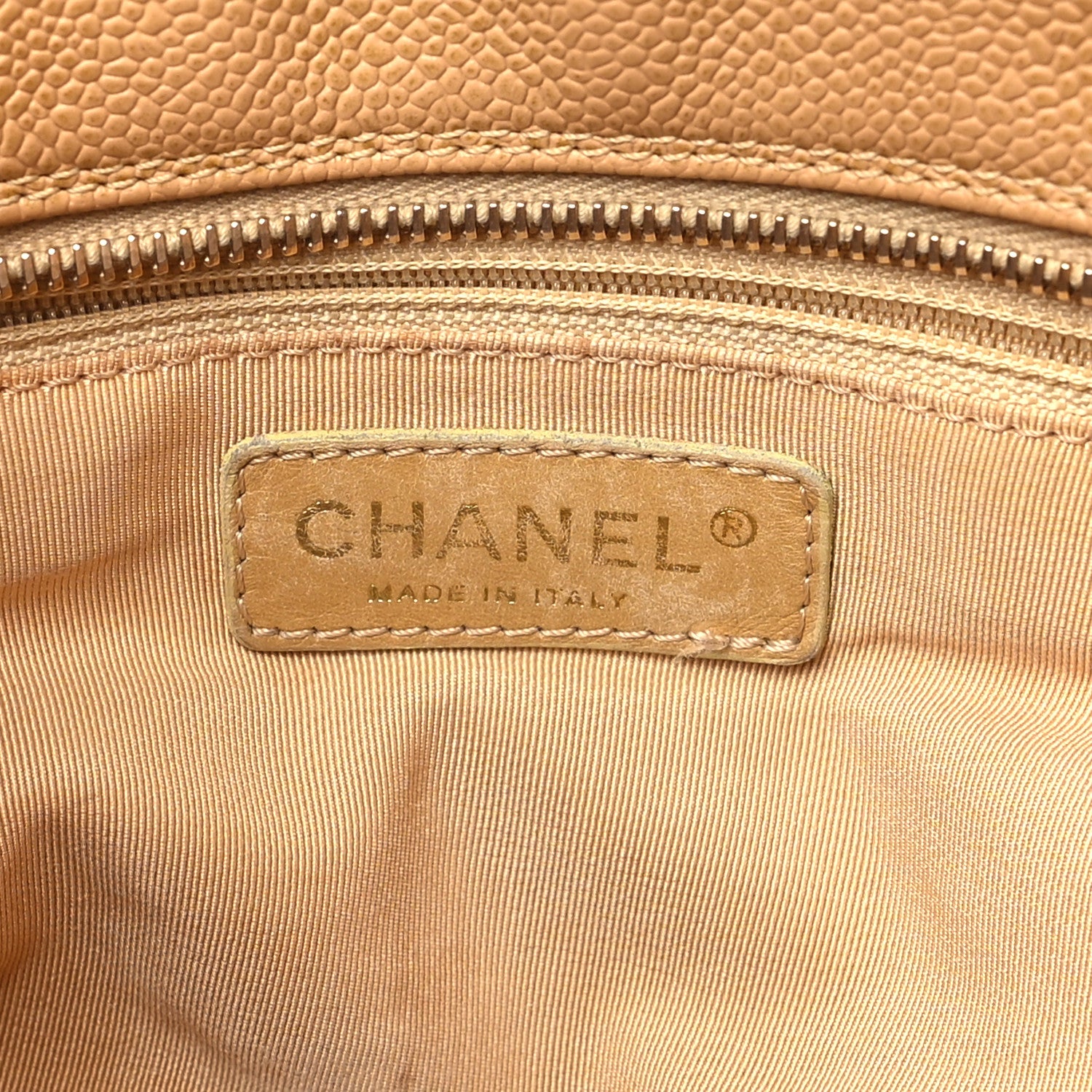 Chanel Caviar Quilted Petit Timeless Tote PTT Dark Beige 6 of 10