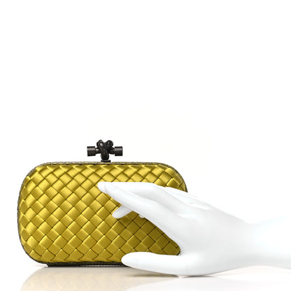 Bottega Veneta Satin Intreccio Impero Ayers Knot Clutch Duchesse 2 of 9