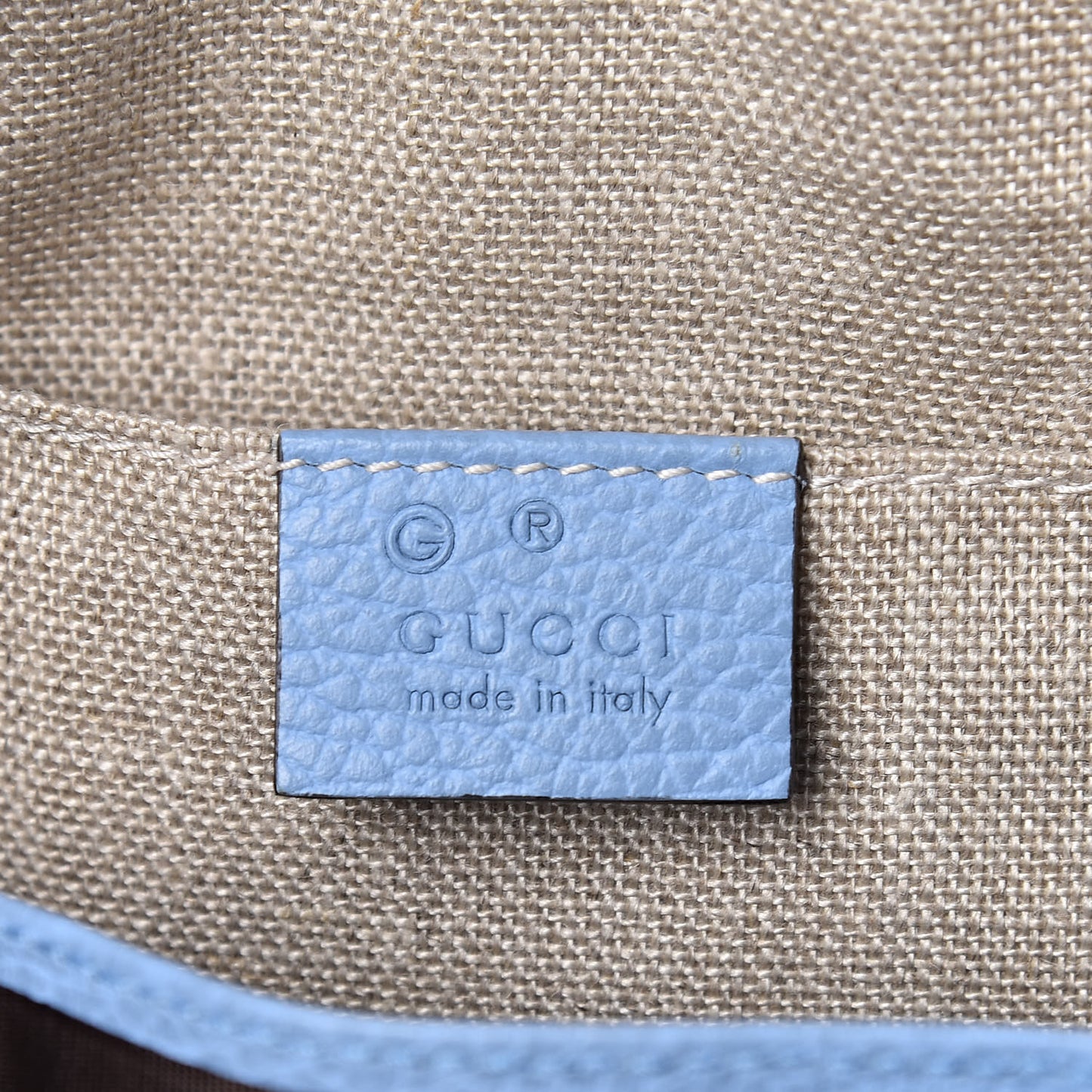 Monogram Mini Bree Messenger Bag Beige Mineral Blue