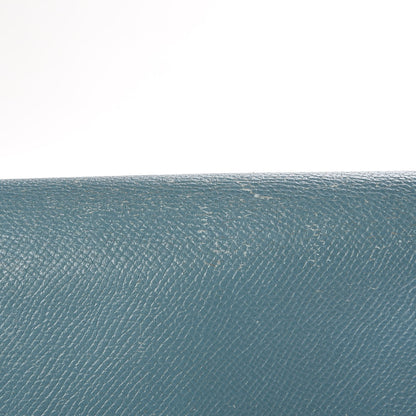 Hermes Epsom Kelly Longue Wallet Blue Jean 18 of 19