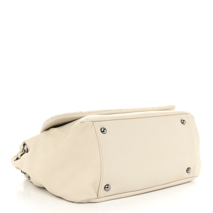 Chanel Calfskin Diamond Stitch Accordion Flap White 4 of 13