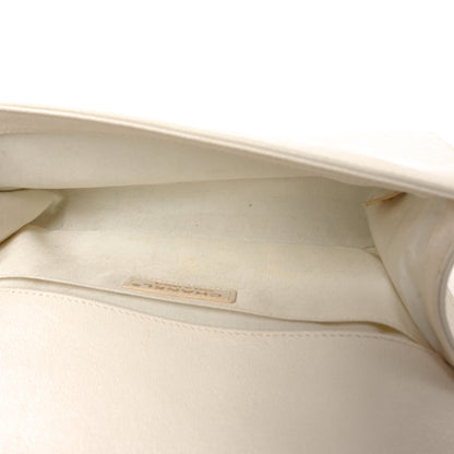 Chanel Caviar Quilted Medium Boy Flap White 5 of 10