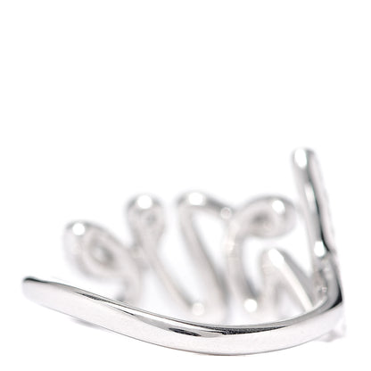 Tiffany 18K White Gold Diamond Paloma's Graffiti Love Ring 47 4 3 of 6