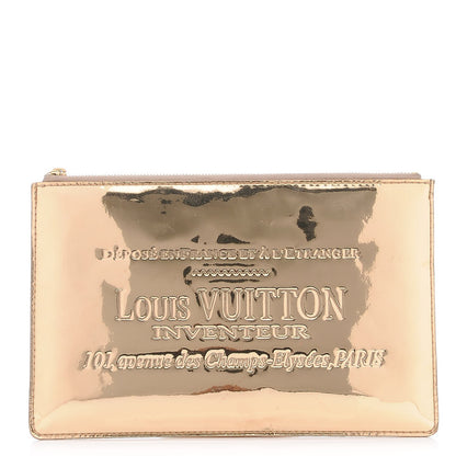 Louis Vuitton Monogram Miroir Inventeur Pochette Plat Dore Gold 1 of 7