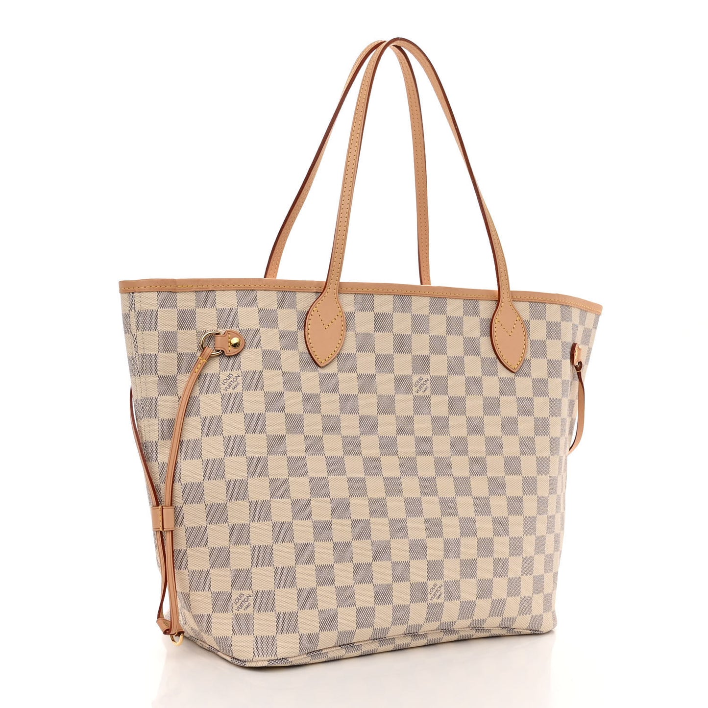 Damier Azur Neo Neverfull MM Rose Ballerine