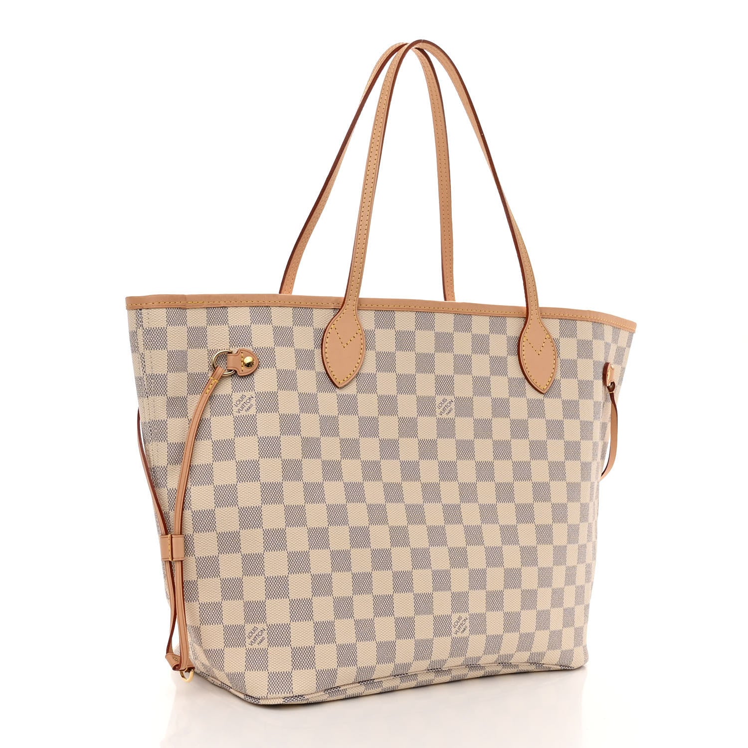 Louis Vuitton Damier Azur Neo Neverfull MM Rose Ballerine 3 of 10