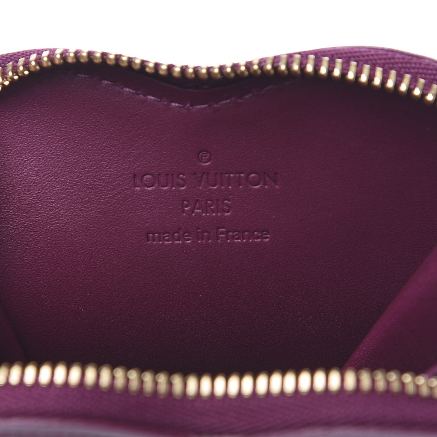 Vernis Heart Coin Purse Violet