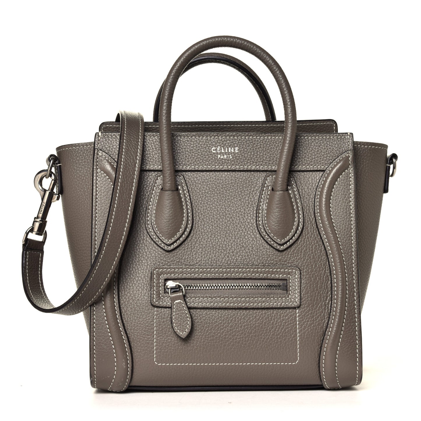 Drummed Calfskin Nano Luggage Souris
