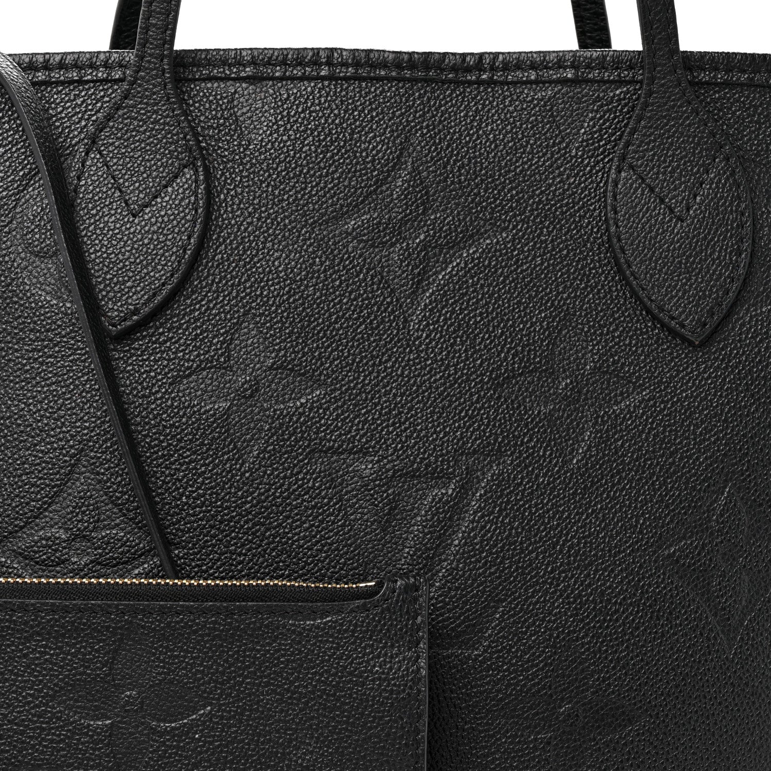 Louis Vuitton Empreinte Monogram Giant Neverfull MM Black 7 of 14
