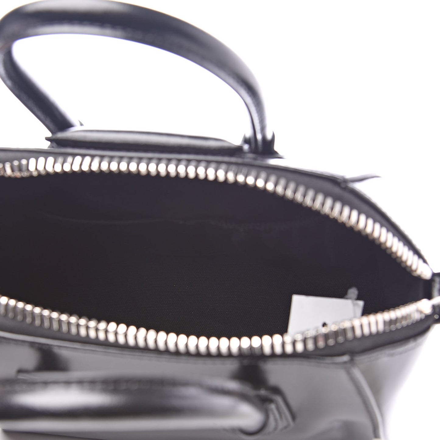 Shiny Lord Calfskin Mini Antigona Black