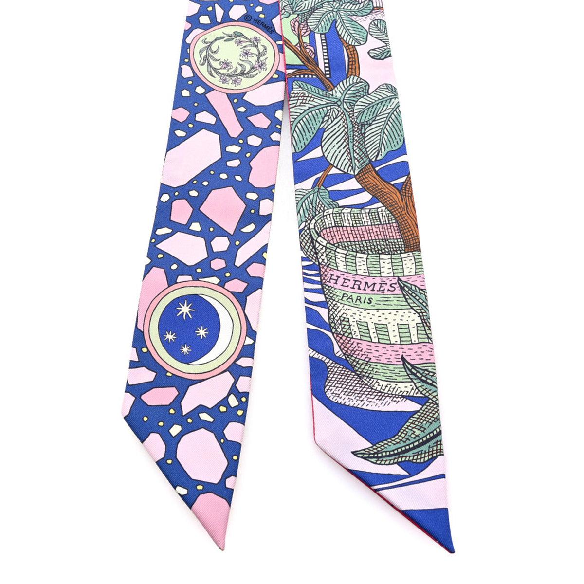 Silk La Danse Des Amazones Twilly Bleu Roy Vert Jaune