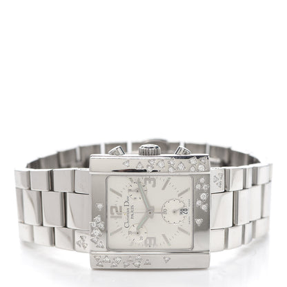 Christian Dior Stainless Steel Diamond 31mm Riva Chronograph Quartz Watch 2 of 5