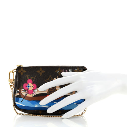 Louis Vuitton Monogram 2019 Christmas Animation Mini Venice Pochette Accessories Blue 2 of 7