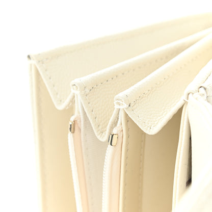 Chanel Caviar Quilted Medium Flap Wallet White 11 of 11