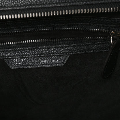 Celine Drummed Calfskin Mini Luggage Black 6 of 10