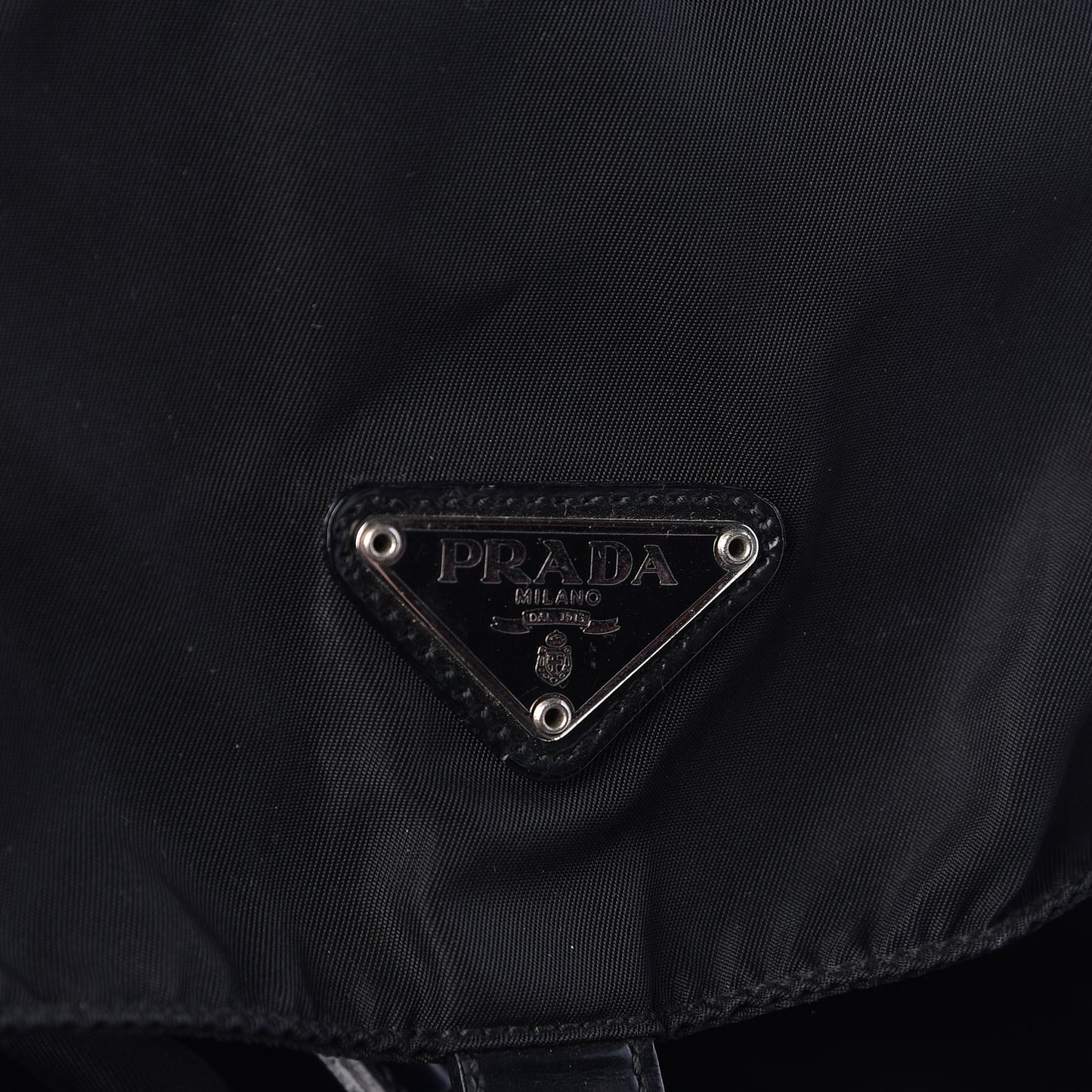 Nylon Vela Medium Backpack Black