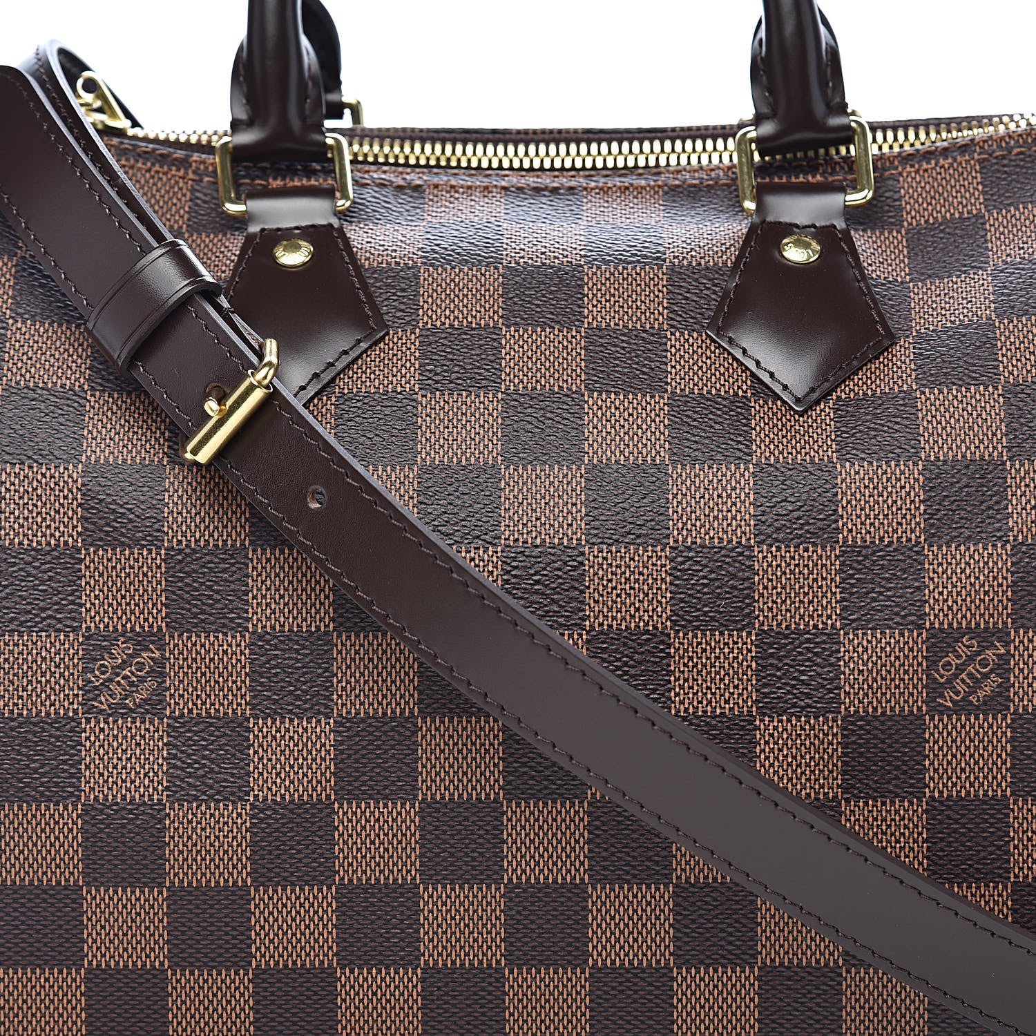 Louis Vuitton Damier Ebene Speedy Bandouliere 25 10 of 10