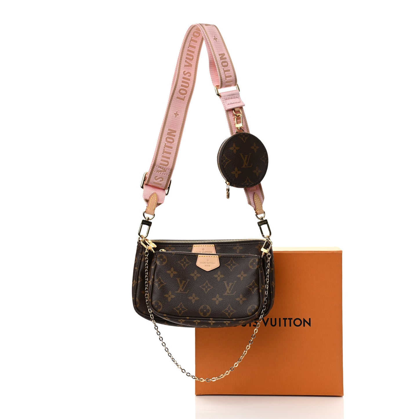 Monogram Multi Pochette Accessories Rose Clair
