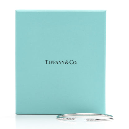 Tiffany 18K White Gold Diamond Metro Wire Bracelet 5 of 5