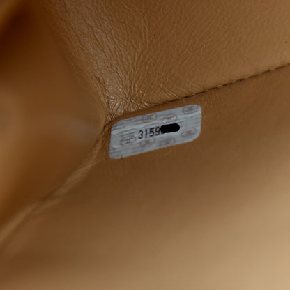 Chanel Lambskin Quilted Medium Single Flap Beige 7 of 9