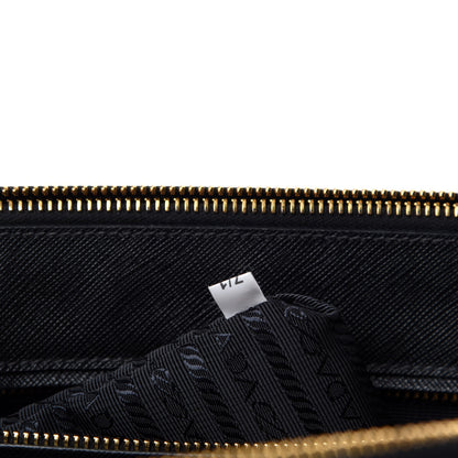Prada Saffiano Medium Galleria Double Zip Tote Black 9 of 10