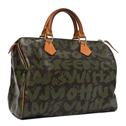 Louis Vuitton Monogram Graffiti Speedy 30 Kaki 2 of 19