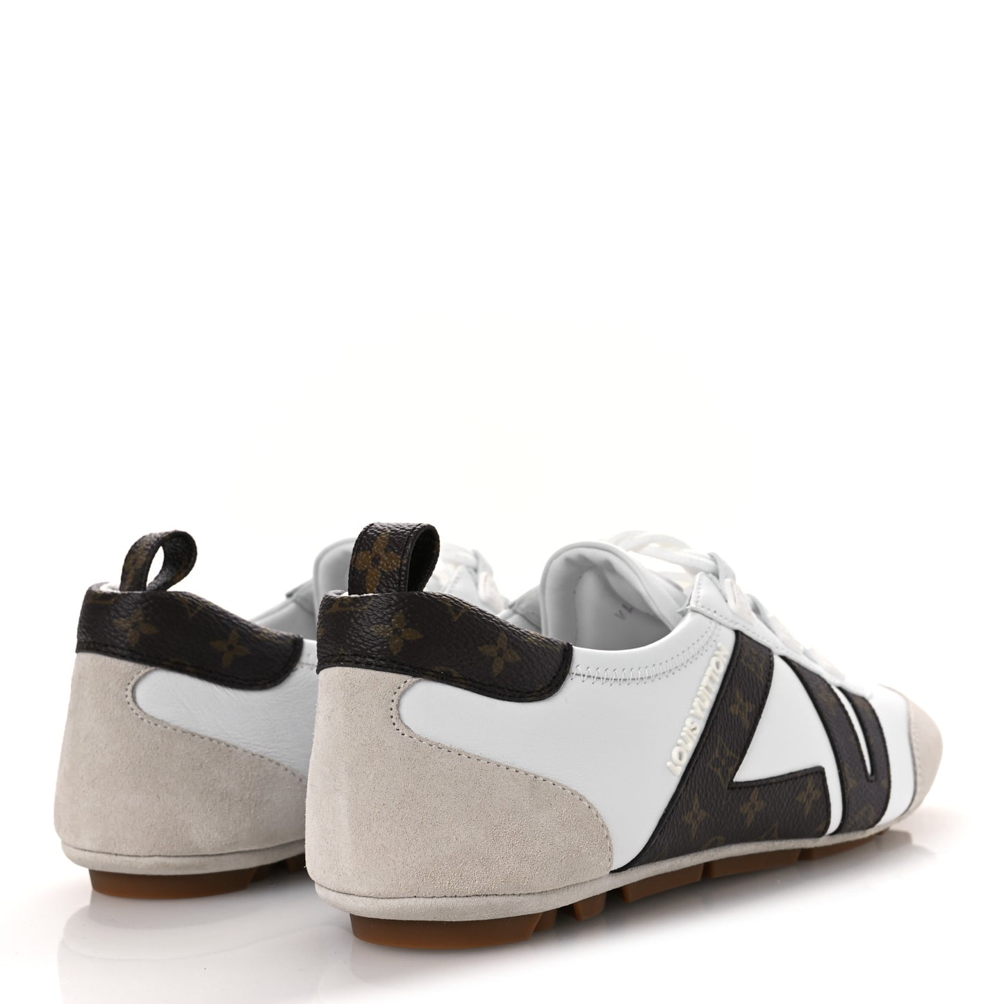 Monogram Calfskin Womens LV Sneakerina 41 White