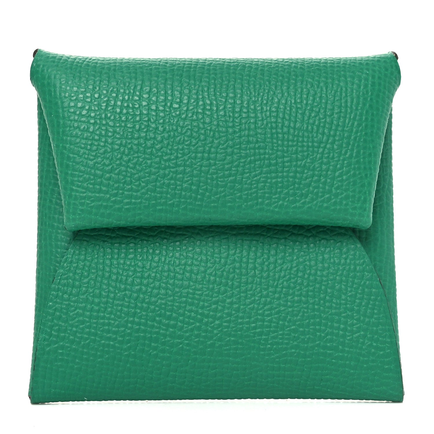 Hermes Epsom Bastia Verso Coin Purse Vert Vertigo Jaune Milton 1 of 8