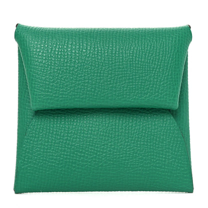 Hermes Epsom Bastia Verso Coin Purse Vert Vertigo Jaune Milton 1 of 8
