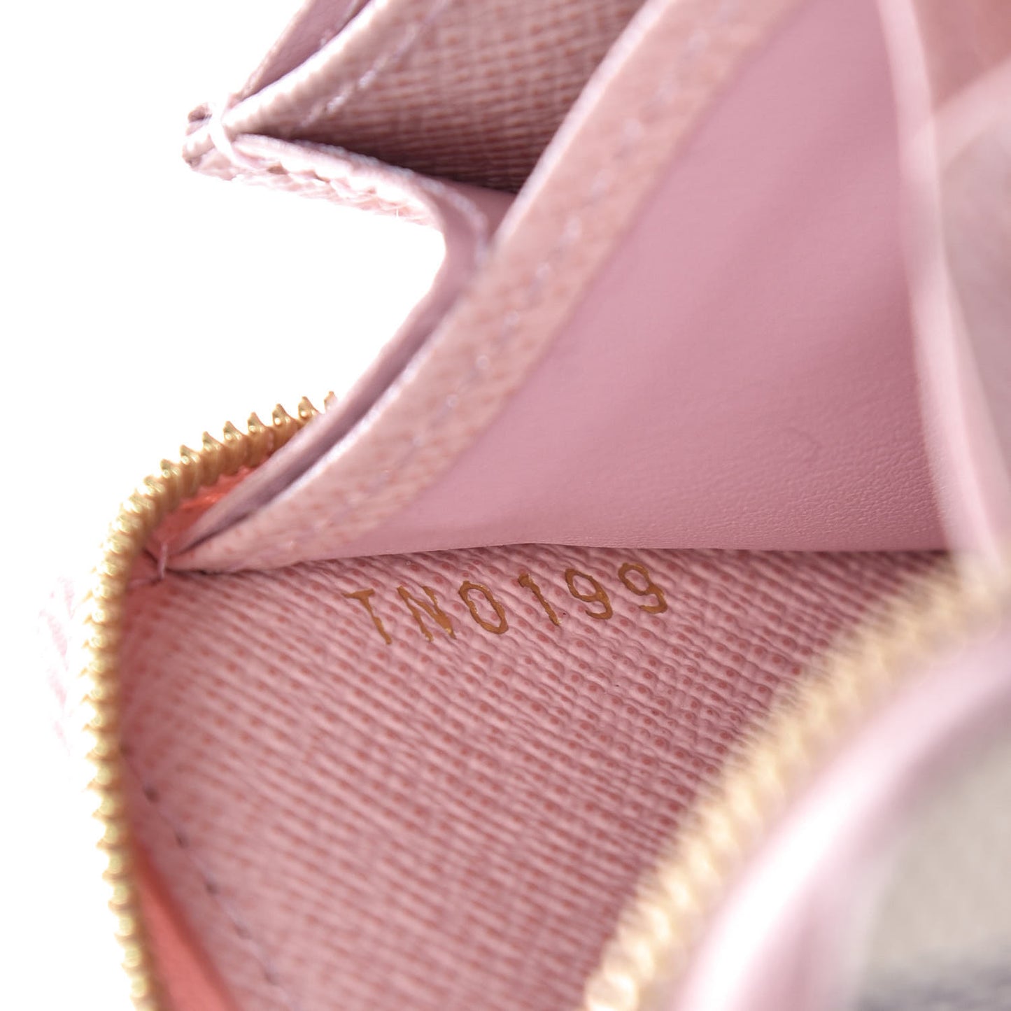 Damier Azur Zippy Coin Purse Rose Ballerine