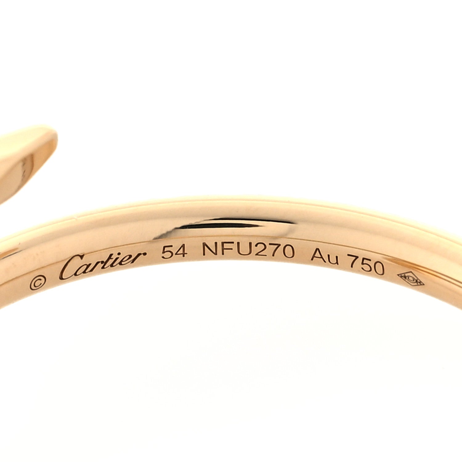 Cartier 18K Yellow Gold Small Juste Un Clou Ring 54 6.75 4 of 6