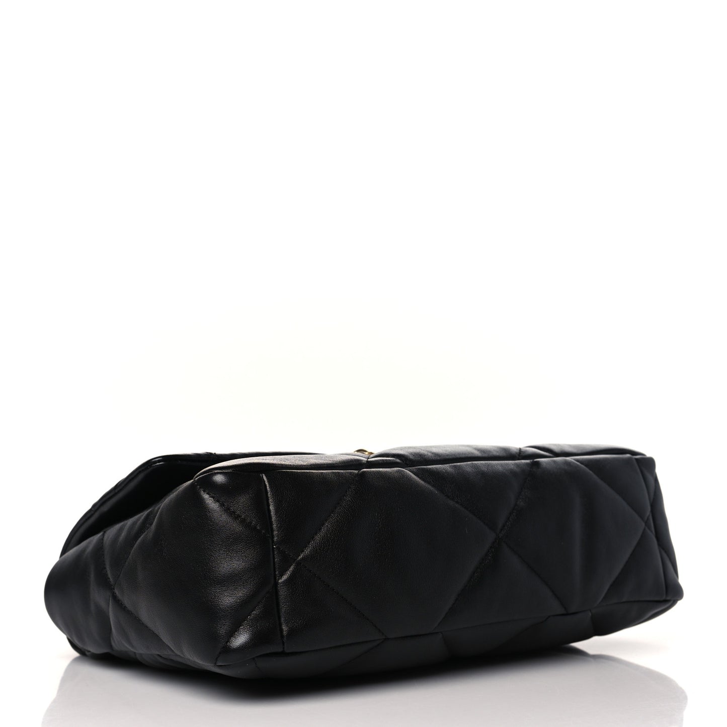 Lambskin Quilted Large Chanel 19 Flap Black