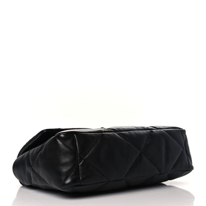 Chanel Lambskin Quilted Large Chanel 19 Flap Black 4 of 9