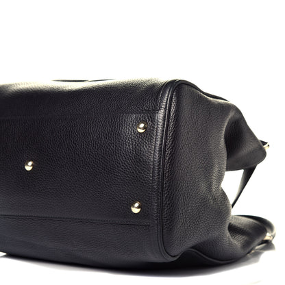 Gucci Pebbled Calfskin Medium Soho Shoulder Bag Black 9 of 9