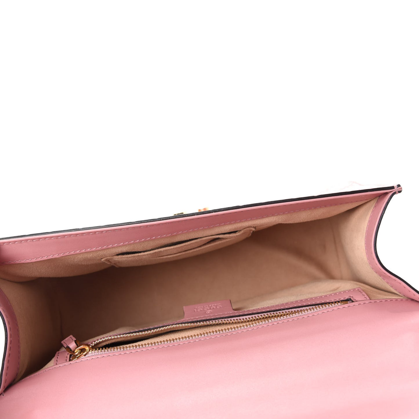 Guccissima Signature Medium Padlock Shoulder Bag Rose Baby Candy