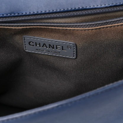 Chanel Lambskin Quilted Large Boy Flap Light Blue 12 of 29
