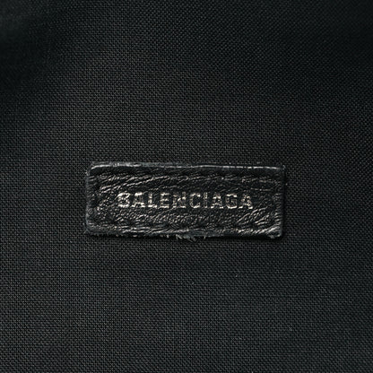 Balenciaga Smooth Calfskin Logo Large Everyday Beltpack Black White 6 of 11