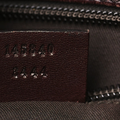 Gucci Guccissima Large Flap Messenger Bag Dark Brown 6 of 9