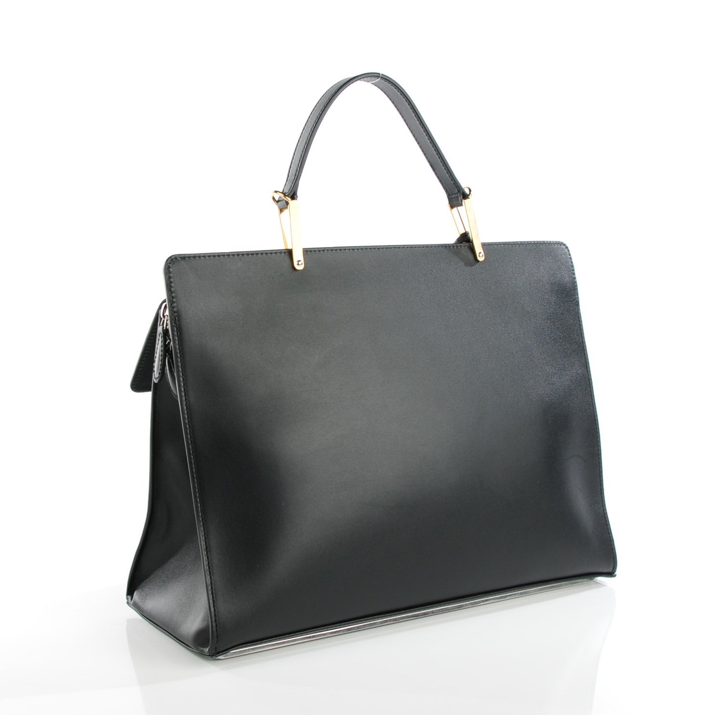 Calfskin Le Dix Zip Cartable Black