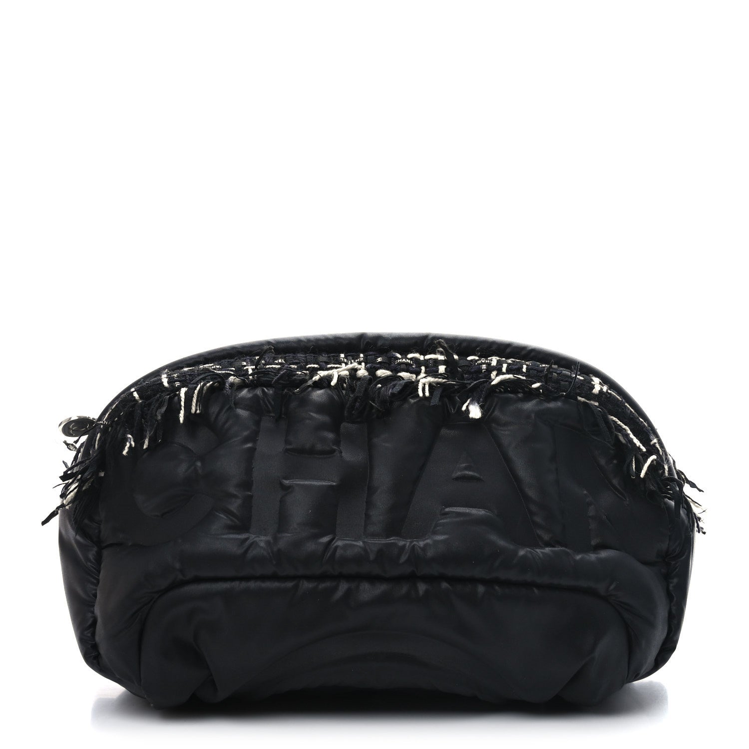Chanel Nylon Tweed Coco Neige Belt Bag Black 1 of 11