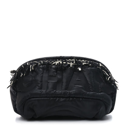 Chanel Nylon Tweed Coco Neige Belt Bag Black 1 of 11