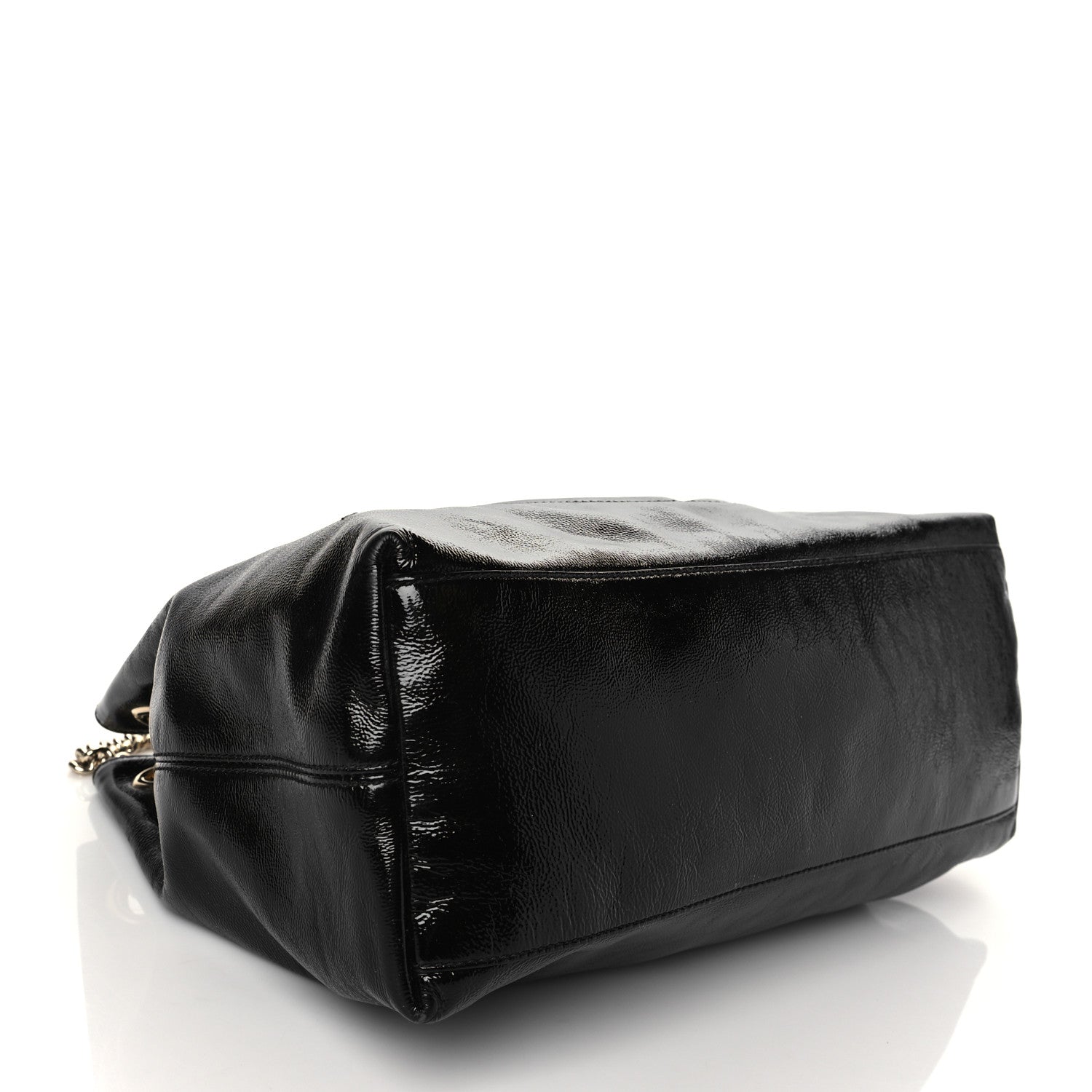 Gucci Patent Medium Soho Chain Shoulder Bag Black 4 of 11