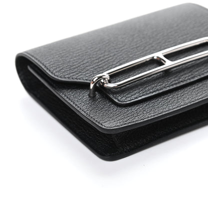 Hermes Chevre Mysore Roulis Slim Wallet Black 7 of 9